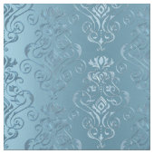 Baby-Blau-Blumendamast Stoff (Muster)