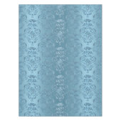Baby-Blau-Blumendamast Tischdecke (Vorderseite)
