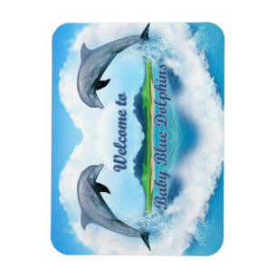 Baby-Blau-Delphin-Magnet Magnet