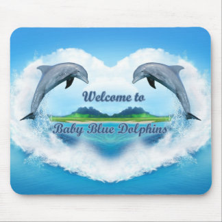 Baby-Blau-Delphin-Mausunterlage Mousepad