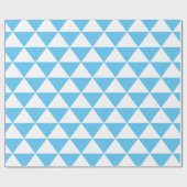 Baby-Blau-Dreieck-Muster Geschenkpapier (Flach)