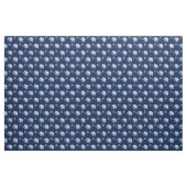 Baby-Blau-Elefanten mit Mond und Stern auf Blau Stoff (Fat Quarter (45,7 x 55,9 cm))