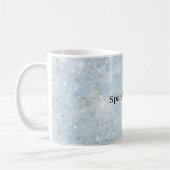 Baby Blau Faux Glitter   Kaffeetasse (Links)