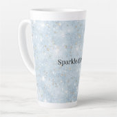 Baby Blau Faux Glitter   Milchtasse (Linke Ecke)