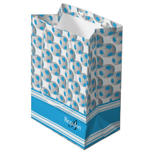 Baby-Blau-Fußbälle Mittlere Geschenktüte