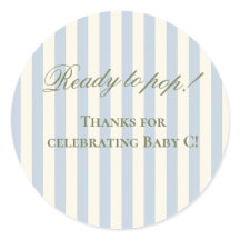 Baby Blau Gestreifte Fertig Zum Knallen! Geschenk-