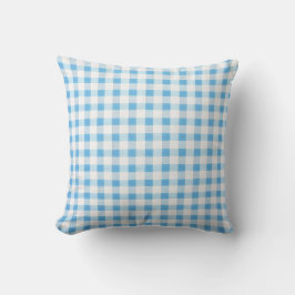 Baby Blau Gingham Kissen