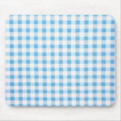 Baby Blau Gingham Mousepad (Vorne)