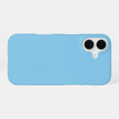Baby Blau iPhone 16 Hülle (Rückseite (Horizontal))