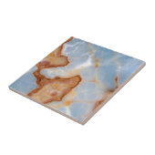 Baby-Blau-Marmor mit rostigem Veining Fliese (Seite)