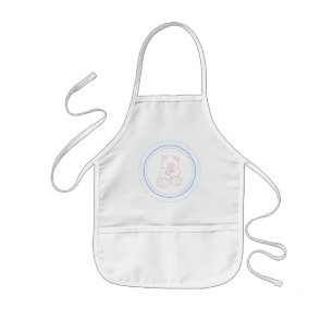 Baby-Blau-Teddybär Kinderschürze