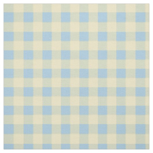 Baby-Blau-u. Gelb-Gingham Stoff (Muster)