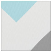 Baby-Blau und graues Zickzack mit Monogramm Stoff (Nahaufnahme)