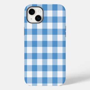 Baby Blau und Weiß Gingham iPhone Hülle