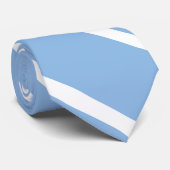 Baby-Blau-und Weiß-kundenspezifische Krawatte (Gerollt)