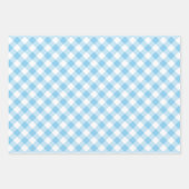 Baby Blau und Weiß Unterschiedliche Größen Diag. G Geschenkpapier Set (Vorderseite 2)