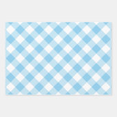 Baby Blau und Weiß Unterschiedliche Größen Diag. G Geschenkpapier Set (Vorderseite)