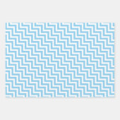 Baby Blau und Weiß Unterschiedliche Größen Diag. Z Geschenkpapier Set (Vorderseite 3)