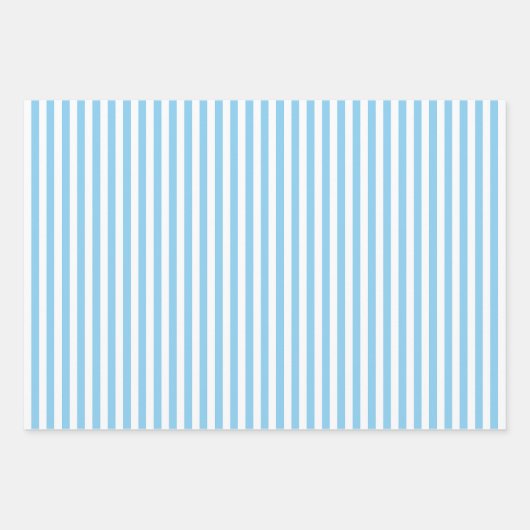 Baby Blau und Weiß Unterschiedliche Größen Vert. S Geschenkpapier Set (Vorderseite 3)