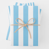 Baby Blau und Weiß Unterschiedliche Größen Vert. S Geschenkpapier Set (Beispiel)