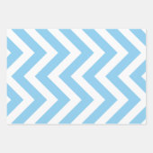 Baby Blau und Weiß Unterschiedliche Größen Vert. Z Geschenkpapier Set (Vorderseite)