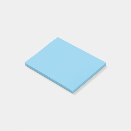 Baby blau (Vollfarbe) Post-it Klebezettel (angewinkelt)