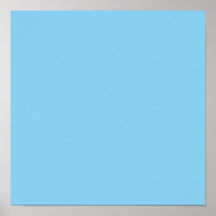 Baby blau (Vollfarbe) Poster