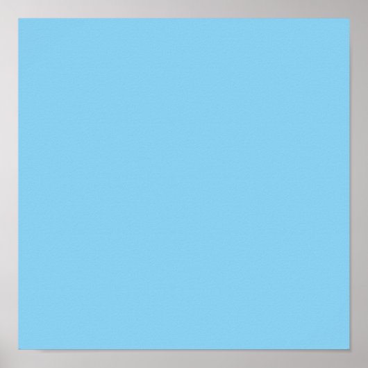 Baby blau (Vollfarbe) Poster (Vorne)