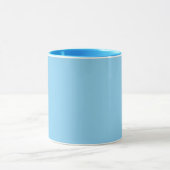 Baby blau (Vollfarbe) Tasse (Zentrum)
