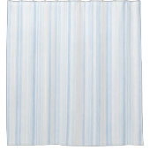 Baby Blau Weiß Streifen Duschvorhang (Vorderseite)