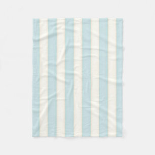 Baby Blau & Weiß viktorianische Streifen Cottage-S Fleecedecke