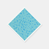 Baby-Blauconfetti-Taufe-Taufe Serviette (Ecke)