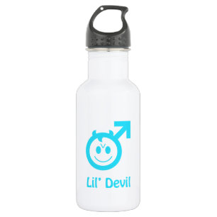 Baby Blaues Lil Devil Männliches Symbol Trinkflasche