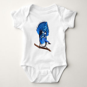 Baby-Blauhäher-Vogel-Shirt Baby Strampler