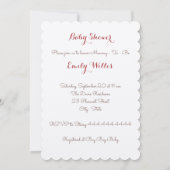 Baby Blessings Kinderdusche Einladung (Rückseite)