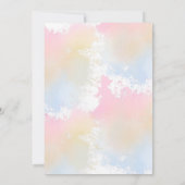 Baby Blocks Baby Dusche Einladung (Rückseite)