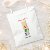 Baby Blocks Baby Dusche Fevor Bag Geschenktütchen (Ausgeschnitten)