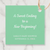 Baby Blocks Baby Dusche Vielen Dank Geschenkanhänger (Rückseite)