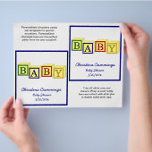 Baby Blocks Candybar Wrappers (primär) Flyer (Hand)