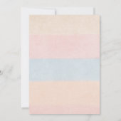 Baby Blocks Gender Reveal He or She baby shower Einladung (Rückseite)