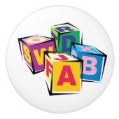 Baby Blocks Keramik Drawer Knobs Keramikknauf (Vorderseite)