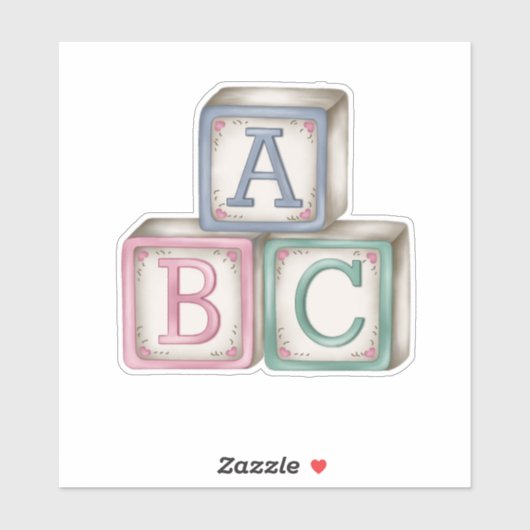 Baby Blocks Sticker (Blatt)