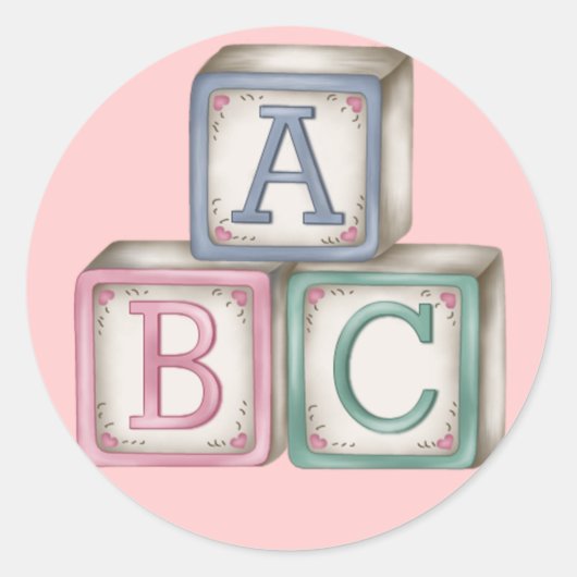 Baby Blocks Stickers (Vorderseite)