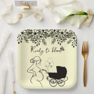 Baby Bloom Babyparty  Pappteller