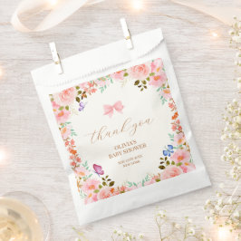 Baby Bloom Floral Butterfly Babydusche Vielen Dank Geschenktütchen