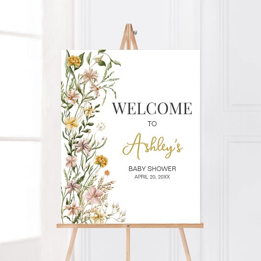Baby Bloom Wildblume Spring Willkommen Poster