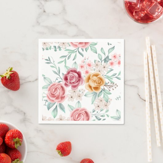 Baby Blossom Feier  Serviette (Beispiel)