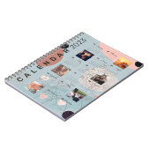 Baby Blue 2023 Kalenderjournal , 6 benutzerdefinie Notizblock (Linke Seite)