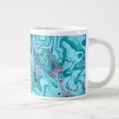 Baby Blue 2 Blähblau Abstrakte Tasse (Rechts)