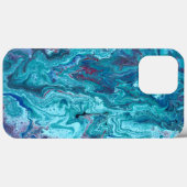 Baby Blue 2 Blue Acrylic Abstrakt Phone Case (Rückseite (Horizontal))